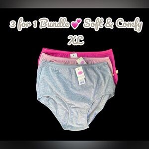 🍂 PanBao Women’s Underwear 3-Pack High-Leg Full Coverage Briefs (US XL)